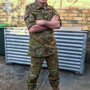 John Torcasio: Wearing Camouflage Uniform (DPCU)