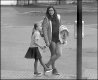 Woman and young girl at Heavitree Road traffic lights P1140226.JPG