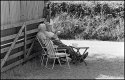 Two older men having tea behind the barn Canon Eos 1000 Ilford HP5 1996-16_08.jpg