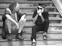 Two men sitting on steps in Hall 5D 5764.JPG Two men sitting on steps in Hall 5D 5764.JPG