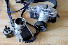 Leica IIIc and M3 cameras.jpg