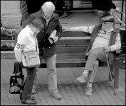 Older people outside Sidmouth Market GH2 P1320250.JPG