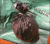 Black bag of rubbish on landfill sack FZ82 P1010476 copy.jpeg