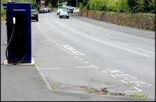 Car club parking bay and charger Barrack Road Exeter FZ82 P1010289.JPG