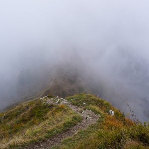 Fog Over a Ridge - Lecco, Italy
