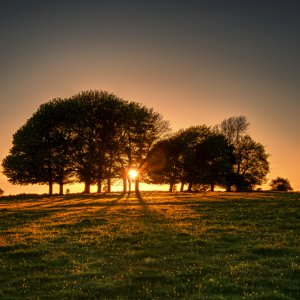 Sun Setting on Middleton Moor