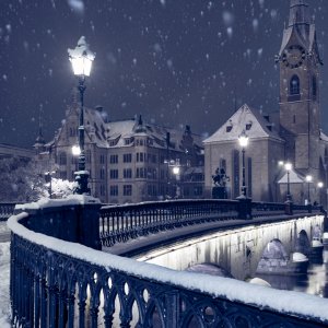 Zurich in the snow