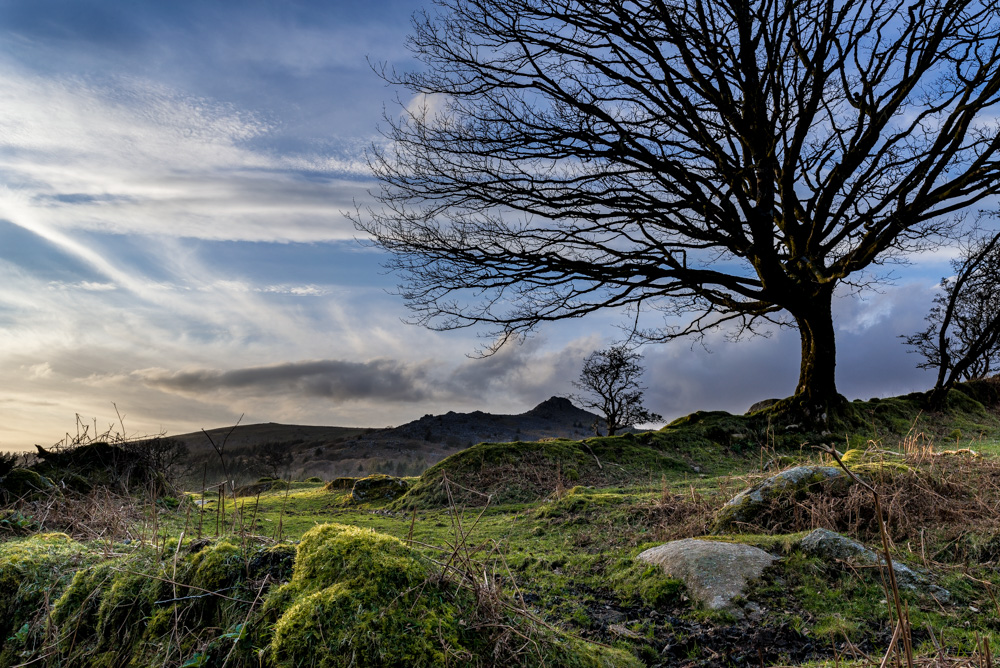 End of the day on Dartmoor