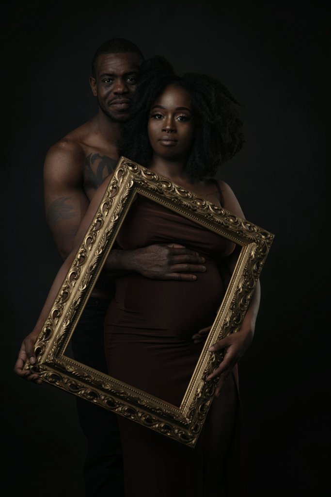 Frame the baby