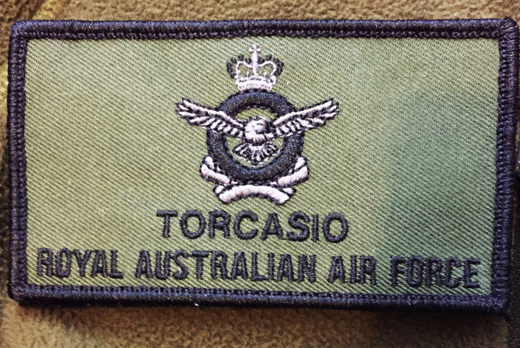 RAAF Crest Name Patch