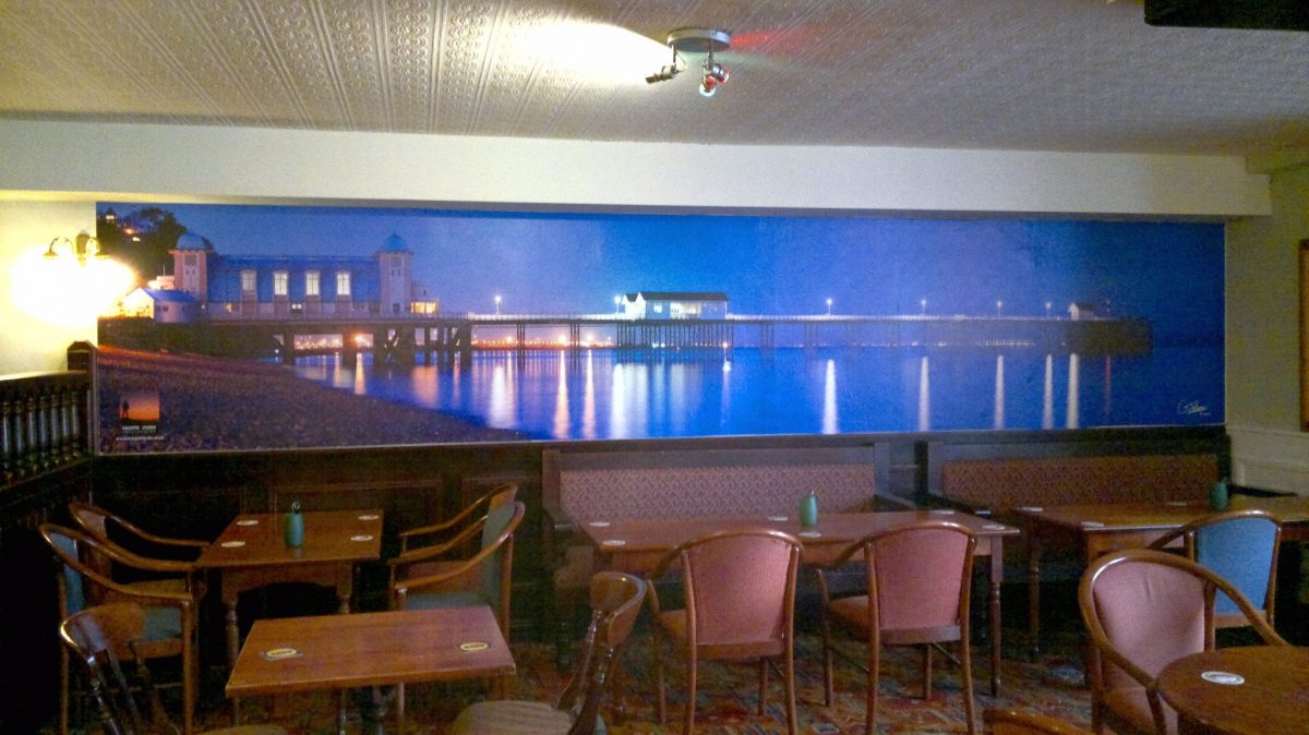 Cefn-Mably-Hotel-Wall-Display-of-Penarth-Pier-at-Night-2.jpg